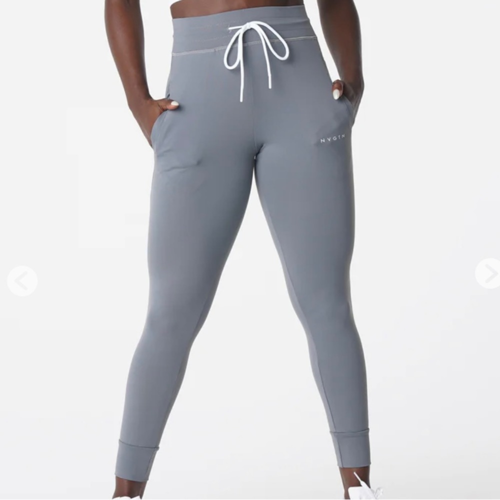 NVGTN Women's Gray Drawstring Leggings